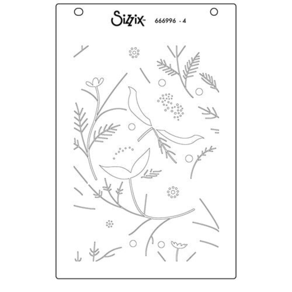 Sizzix Catherine Pooler Layered Stencils Happy Garden (666996)