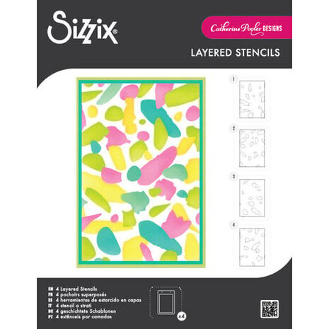Sizzix Catherine Pooler Layered Stencils Paper Scraps (666998) Sizzix Catherine Pooler Layered Stencils Paper Scraps (666998)