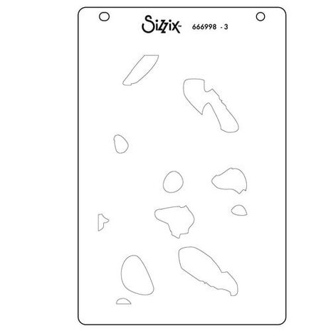 Sizzix Catherine Pooler Layered Stencils Paper Scraps (666998) Sizzix Catherine Pooler Layered Stencils Paper Scraps (666998)