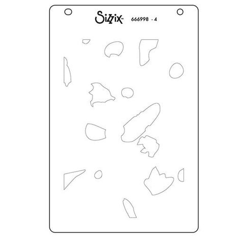 Sizzix Catherine Pooler Layered Stencils Paper Scraps (666998) Sizzix Catherine Pooler Layered Stencils Paper Scraps (666998)