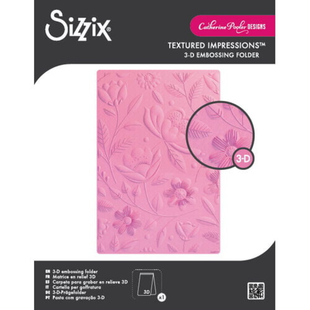 Sizzix Catherine Pooler 3D Textured Impressions Happy Garden (666981)