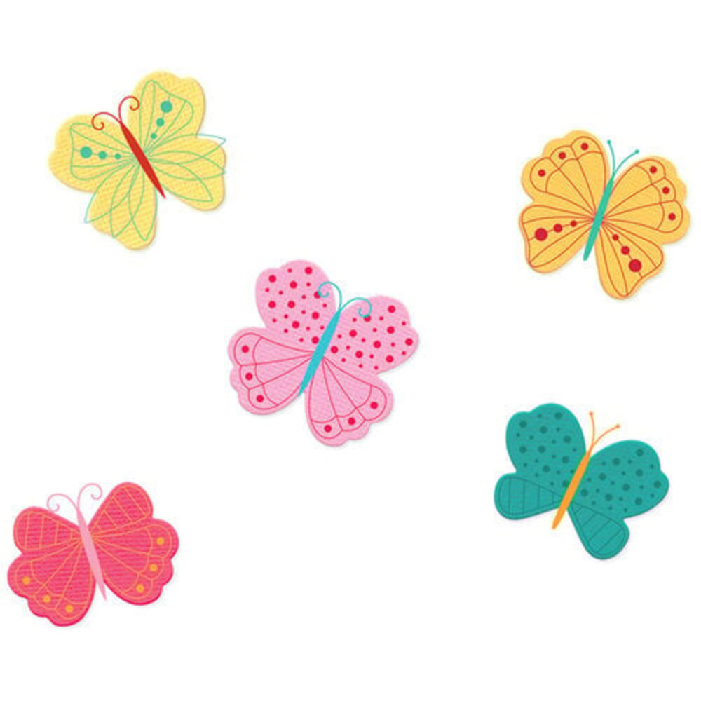 Sizzix Catherine Pooler Clear Stamps Bright Butterflies #1 (666992)