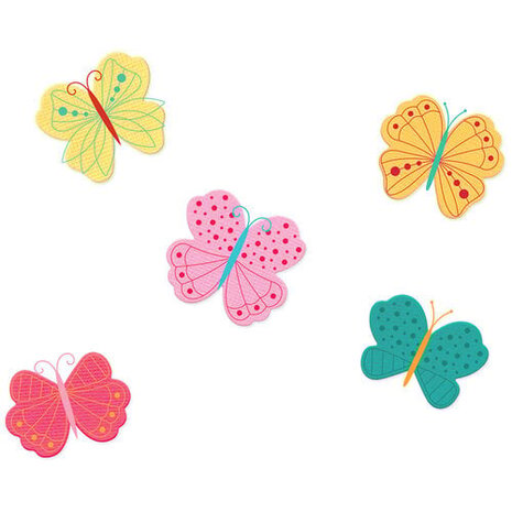 Sizzix Catherine Pooler Clear Stamps Bright Butterflies #1 (666992)