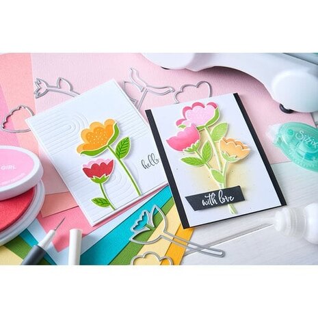 Sizzix Catherine Pooler Clear Stamps Whimsy Bloom #1 (666994)