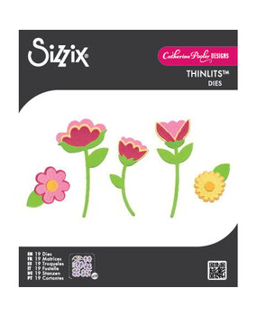 Sizzix Catherine Pooler Framelits Die Set Whimsy Blooms #2 (667008)