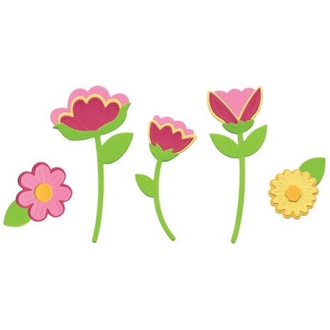 Sizzix Catherine Pooler Framelits Die Set Whimsy Blooms #2 (667008)