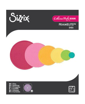Sizzix Catherine Pooler Framelits Die Set Border Party Circles (666991)