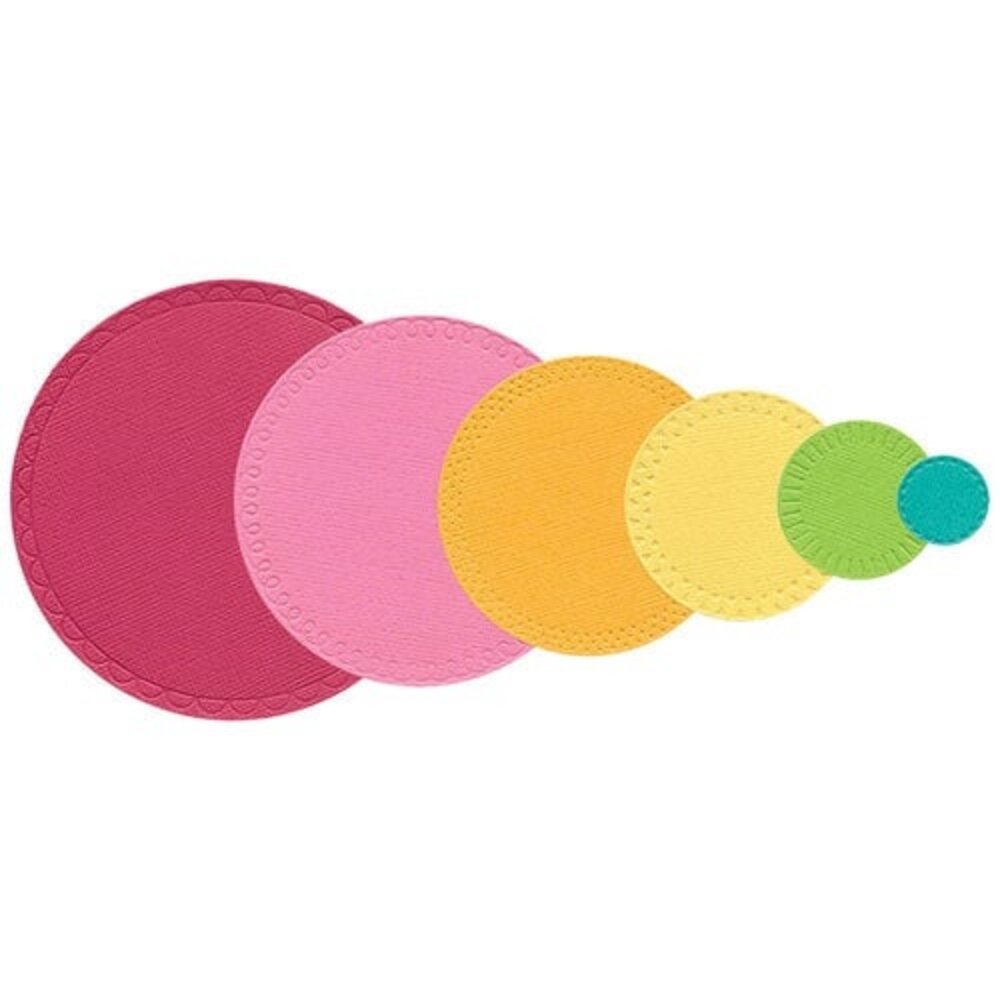 Sizzix Catherine Pooler Framelits Die Set Border Party Circles (666991)