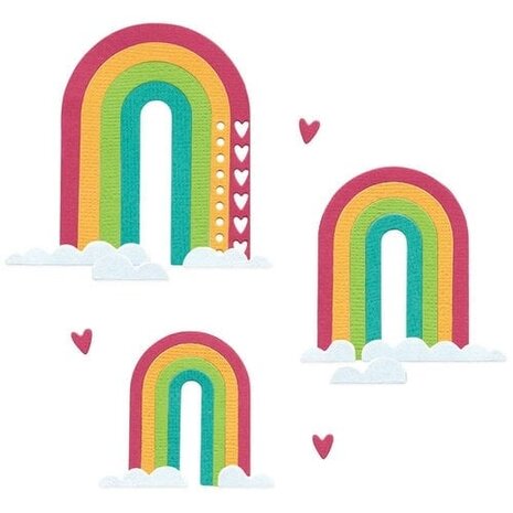 Sizzix Catherine Pooler Thinlits Die Set Rainbow Arches (666999)