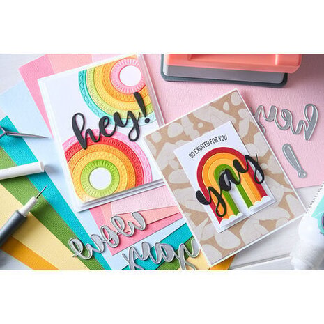 Sizzix Catherine Pooler Thinlits Die Set Rainbow Arches (666999)