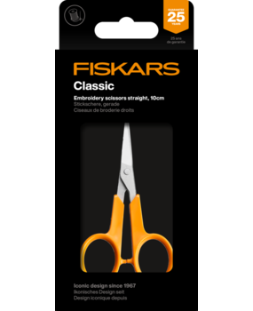 Fiskars Embroidery Scissors Straight Classic 10cm (1075061)