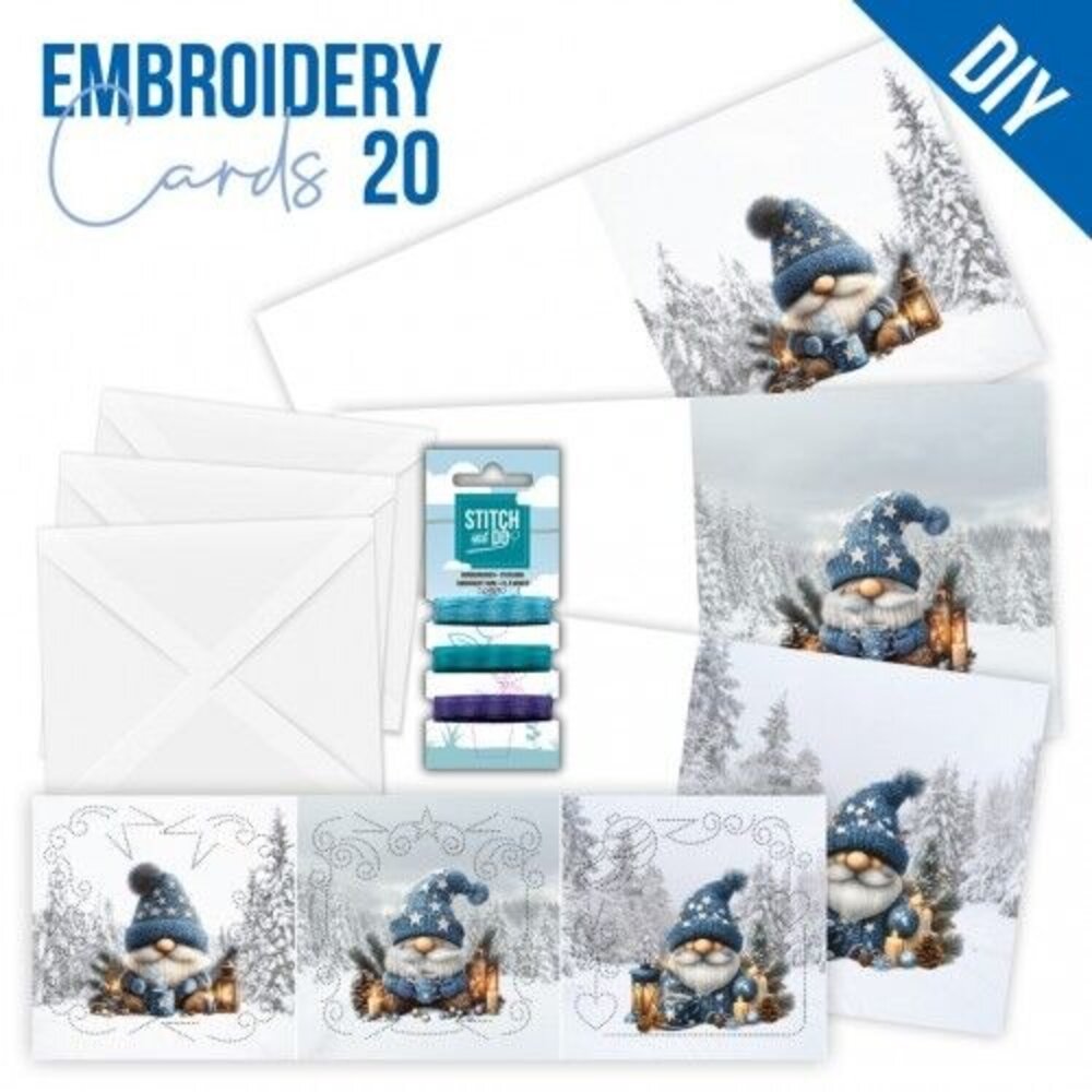 Find It Trading Stitch and Do Embroidery Cards Gnomie Christmas (STDOPP020)