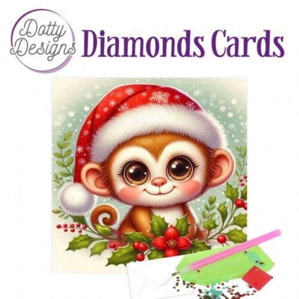 Find It Trading Diamond Cards Set Christmas Monkey (DDDC1204) Find It Trading Diamond Cards Set Christmas Monkey (DDDC1204)