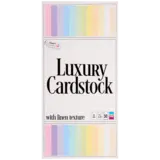 Craft Sensations Luxury Linen Cardstock 15x30 cm Pastel (3208557)