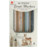 DécoTime Glitter Brush Markers Nature (3204301)