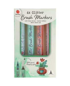 DécoTime Glitter Brush Markers Green (3204301) DécoTime Glitter Brush Markers Green (3204301)