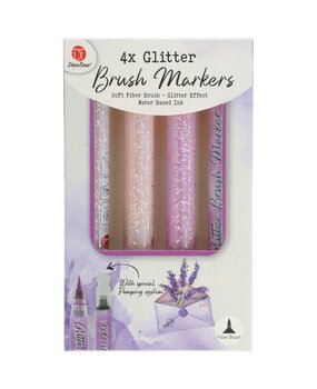 DécoTime Glitter Brush Markers Purple (3204301) DécoTime Glitter Brush Markers Purple (3204301)
