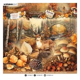 Studio Light Autumn In The Woods 8x8 Inch Collage Paper Pad (JMA-AW-CPP386)