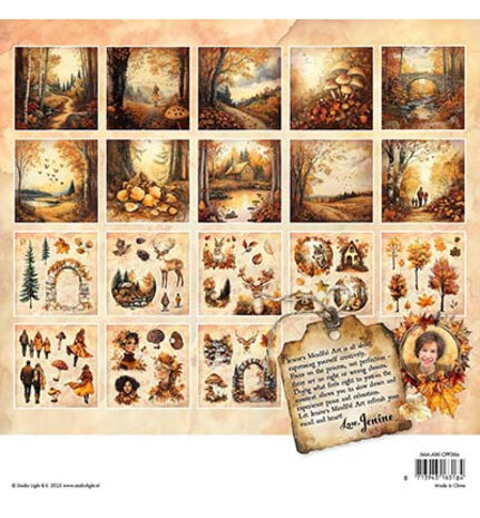 Studio Light Autumn In The Woods 8x8 Inch Collage Paper Pad (JMA-AW-CPP386) Studio Light Autumn In The Woods 8x8 Inch Collage Paper Pad (JMA-AW-CPP386)
