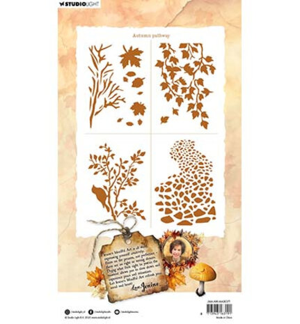 Studio Light Autumn In The Woods Masking Stencil Autumn Pathway (JMA-AW-MASK371) Studio Light Autumn In The Woods Masking Stencil Autumn Pathway (JMA-AW-MASK371)