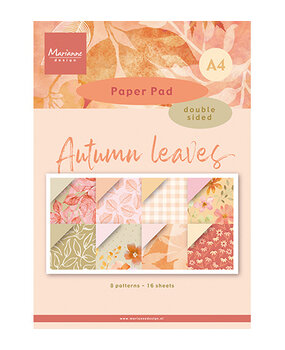 Marianne Design Autumn Leaves A4 Pretty Papers Bloc (PK9215) Marianne Design Autumn Leaves A4 Pretty Papers Bloc (PK9215)