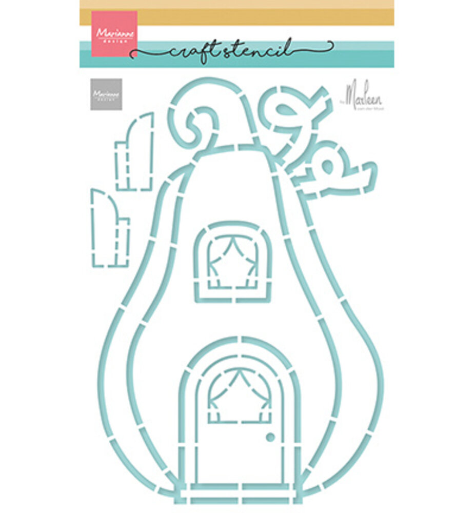 Marianne Design Craft Stencil A5 Pumpkin Cottage (PS8189) Marianne Design Craft Stencil A5 Pumpkin Cottage (PS8189)