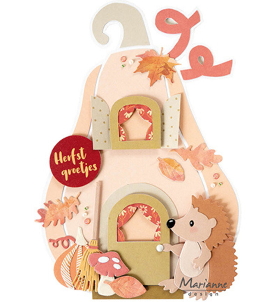 Marianne Design Craft Stencil A5 Pumpkin Cottage (PS8189) Marianne Design Craft Stencil A5 Pumpkin Cottage (PS8189)