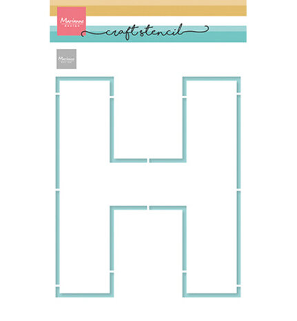 Marianne Design Craft Stencil A5 Letter H (PS8190) Marianne Design Craft Stencil A5 Letter H (PS8190)