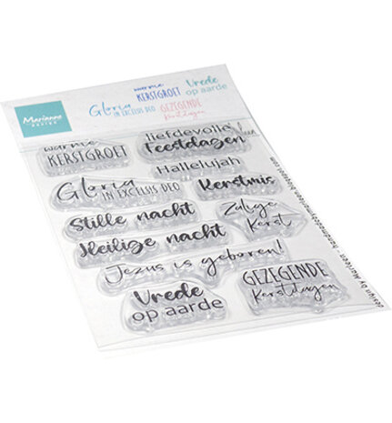 Marianne Design Clear Stamps Nativity Tekst (CS1178) Marianne Design Clear Stamps Nativity Tekst (CS1178)