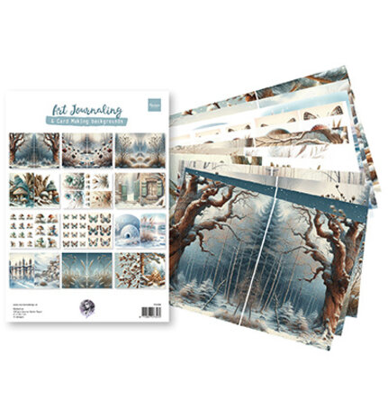 Marianne Design A4 Art Journaling Winterset by Fairybells (FB2506) Marianne Design A4 Art Journaling Winterset by Fairybells (FB2506)