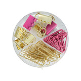 DLP Paper and Document Clips Gold & Pink (30pcs) (3213087)