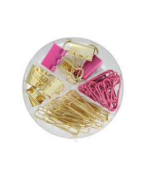 DLP Paper and Document Clips Gold & Pink (30pcs) (3213087)