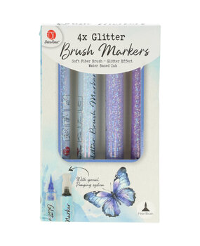 DécoTime Glitter Brush Markers Blue (3204301) DécoTime Glitter Brush Markers Blue (3204301)