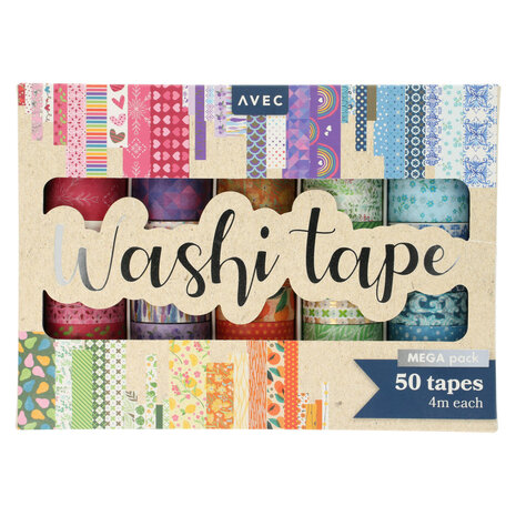 AVEC Washi Tape MEGA Pack (103152-1-2) AVEC Washi Tape MEGA Pack (103152-1-2)