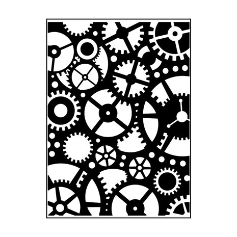 Vaessen Creative Embossing Folder Tandwielen (100605-338) Vaessen Creative Embossing Folder Tandwielen (100605-338)