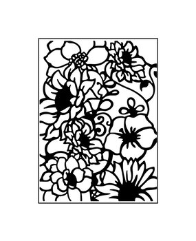 Vaessen Creative Embossing Folder Grote Bloemen (100605-343) Vaessen Creative Embossing Folder Grote Bloemen (100605-343)