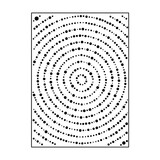 Vaessen Creative Embossing Folder Tree Ring Dots (100605-346)