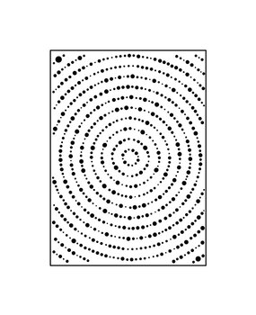Vaessen Creative Embossing Folder Tree Ring Dots (100605-346) Vaessen Creative Embossing Folder Tree Ring Dots (100605-346)
