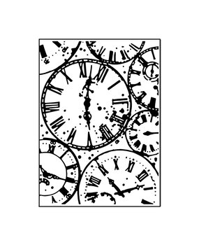 Vaessen Creative Embossing Folder Clocks (100605-351) Vaessen Creative Embossing Folder Clocks (100605-351)