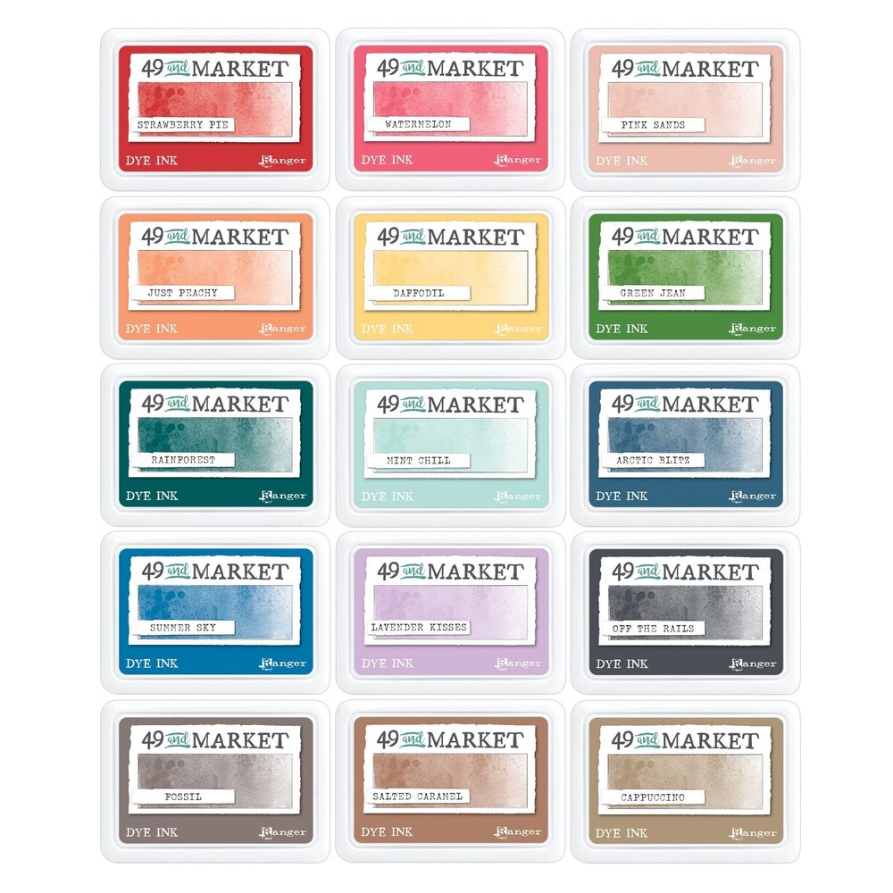 Ranger 49 & Market Dye Ink Pads BUNDLE