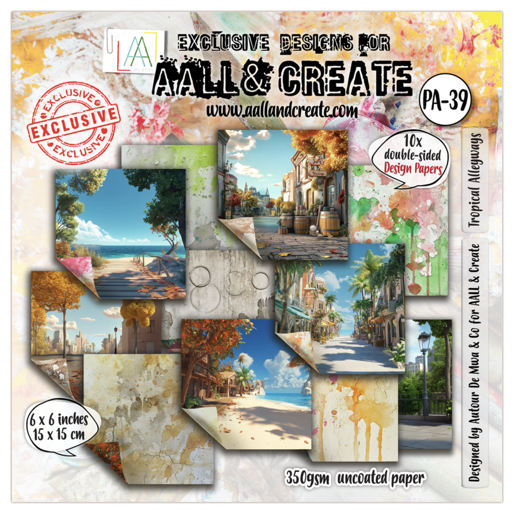 AALL and Create Design Paper 6x6 Inch Tropical Alleyways (AALL-PA-039) AALL and Create Design Paper 6x6 Inch Tropical Alleyways (AALL-PA-039)