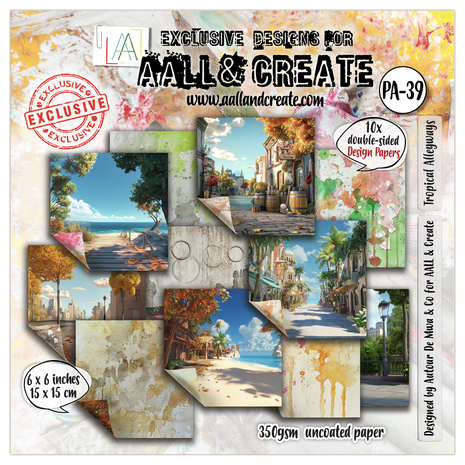 AALL and Create Design Paper 6x6 Inch Tropical Alleyways (AALL-PA-039) AALL and Create Design Paper 6x6 Inch Tropical Alleyways (AALL-PA-039)