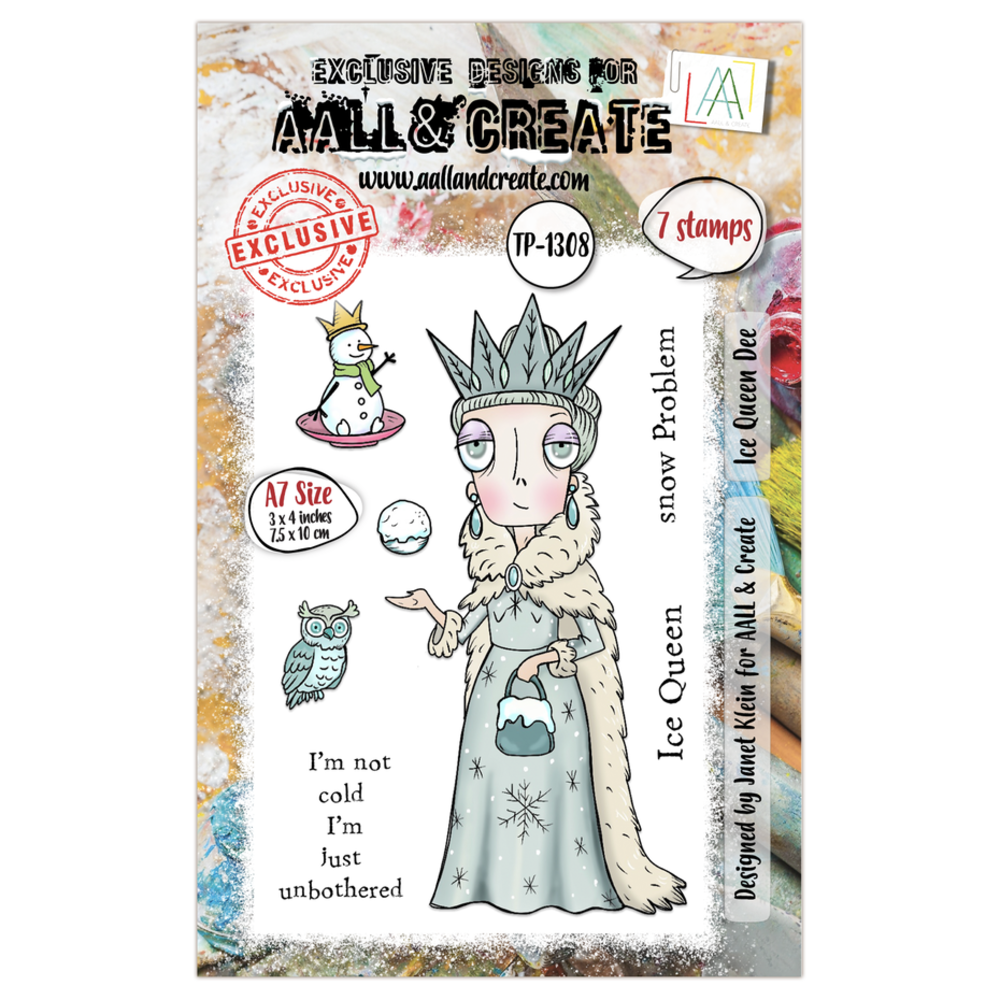 AALL and Create Clear Stamp Set A7 Ice Queen Dee (AALL-TP-1308)