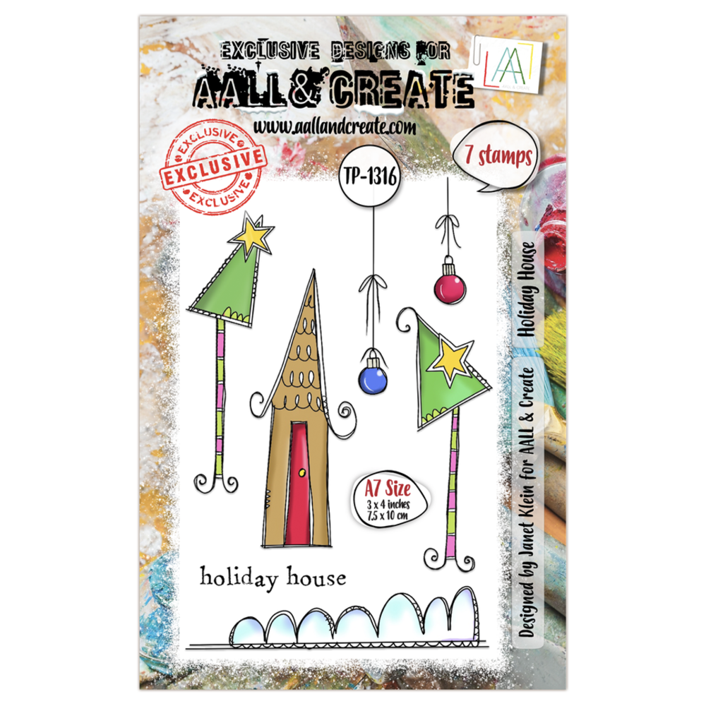 AALL and Create Clear Stamp Set A7 Holiday House (AALL-TP-1316) AALL and Create Clear Stamp Set A7 Holiday House (AALL-TP-1316)
