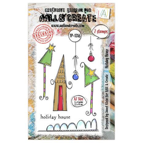 AALL and Create Clear Stamp Set A7 Holiday House (AALL-TP-1316) AALL and Create Clear Stamp Set A7 Holiday House (AALL-TP-1316)
