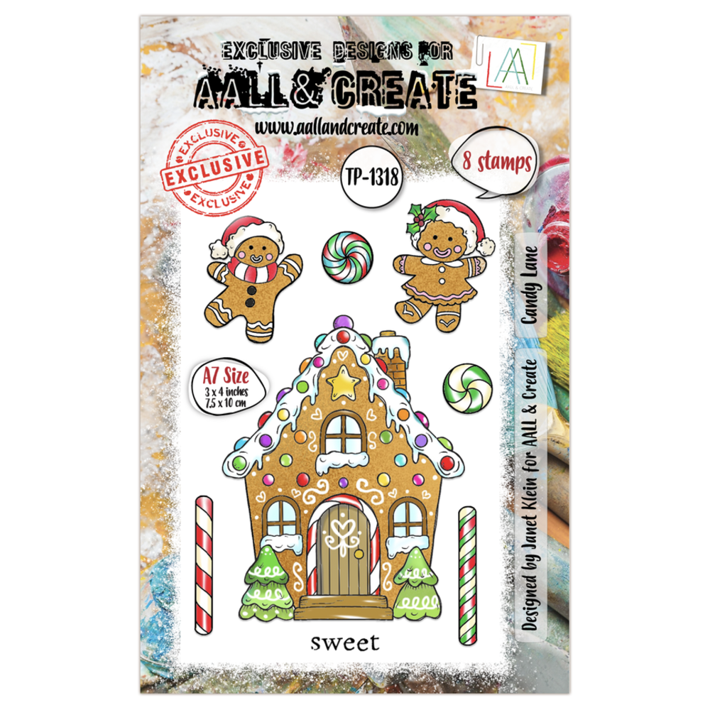 AALL and Create Clear Stamp Set A7 Candy Lane (AALL-TP-1318) AALL and Create Clear Stamp Set A7 Candy Lane (AALL-TP-1318)