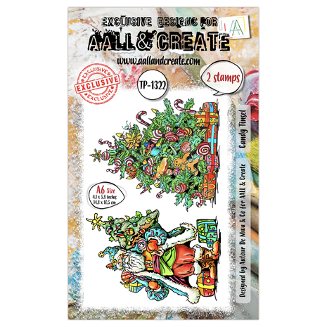 AALL and Create Clear Stamp Set A6 Candy Tinsel (AALL-TP-1322) AALL and Create Clear Stamp Set A6 Candy Tinsel (AALL-TP-1322)