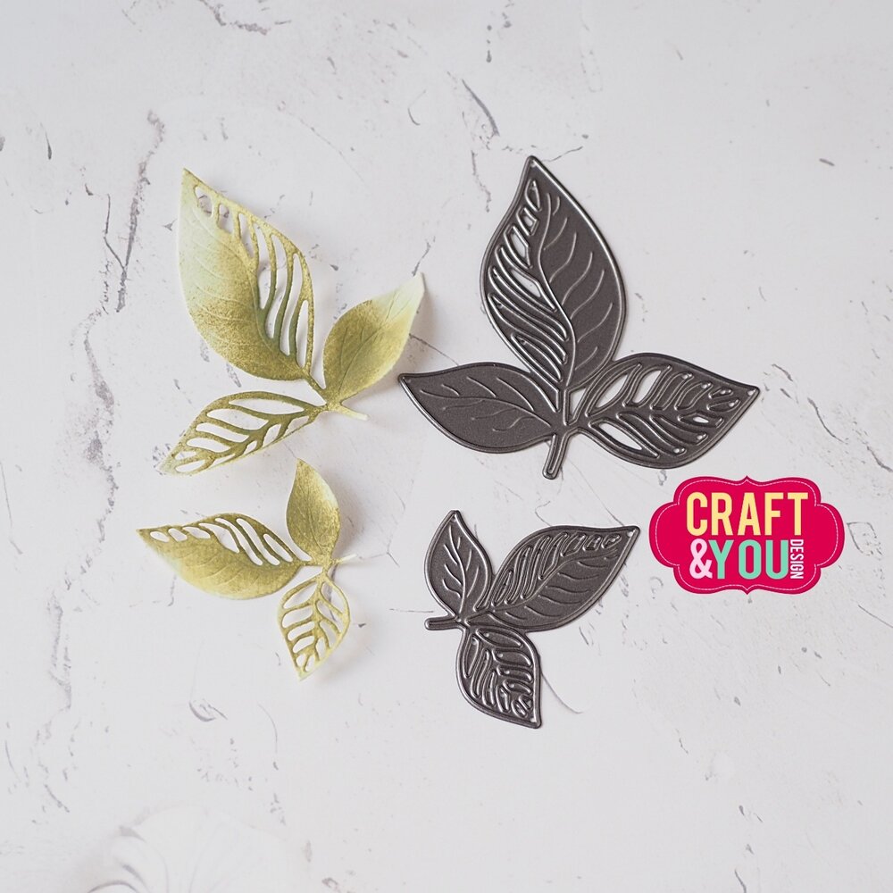 Craft & You Dies Openwork Leaves (CW357)