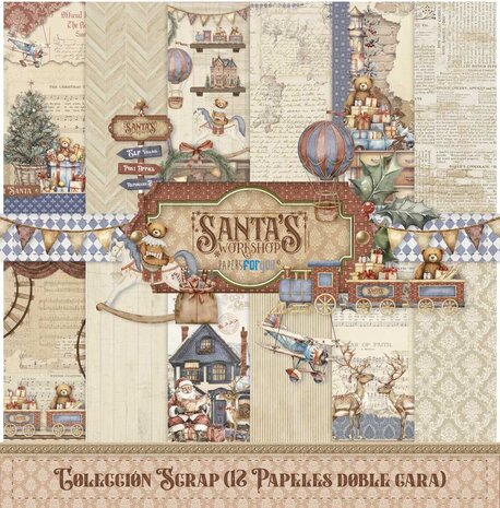 Papers For You Santa's Workshop 12x12 Inch Paper Pack (PFY-15152)