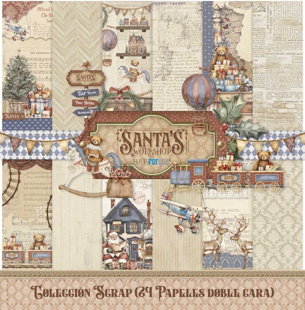 Papers For You Santa's Workshop 8x8 Inch Paper Pack (PFY-15166) Papers For You Santa's Workshop 8x8 Inch Paper Pack (PFY-15166)